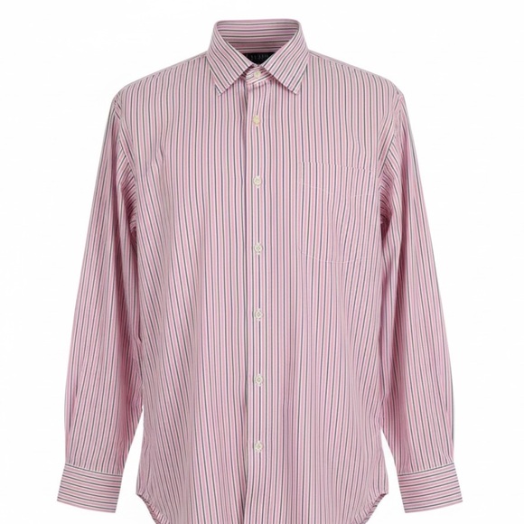 Ralph Lauren Other - Lauren Ralph Lauren Men's XL
18 36/37 Blue/Pink Striped Button Down PREPPY